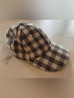 Cocus Pocus Grey & Cream Buffalo Plaid Baseball Cap Fab Fit Fun Box